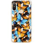 Прозрачный чехол Uprint Xiaomi Mi A2 Lite Butterfly Morpho
