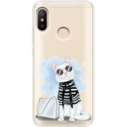 Прозрачный чехол Uprint Xiaomi Mi A2 Lite Cat Style