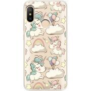 Прозрачный чехол Uprint Xiaomi Mi A2 Lite Unicorns