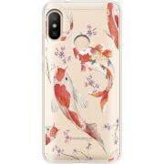 Прозрачный чехол Uprint Xiaomi Mi A2 Lite Japanese Koi Fish