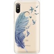 Прозрачный чехол Uprint Xiaomi Mi A2 Lite Feather
