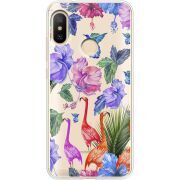 Прозрачный чехол Uprint Xiaomi Mi A2 Lite Flamingo