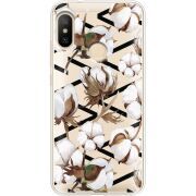 Прозрачный чехол Uprint Xiaomi Mi A2 Lite Cotton flowers