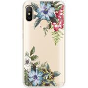 Прозрачный чехол Uprint Xiaomi Mi A2 Lite Floral