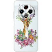 Чохол зі стразами Tecno Spark 30 4G Deer with flowers