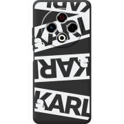 Чорний чохол BoxFace Tecno Spark 30 4G White Karl