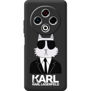 Чорний чохол BoxFace Tecno Spark 30 4G Cat in Black