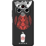 Чорний чохол BoxFace Tecno Spark 30 4G RedWhite Coffee
