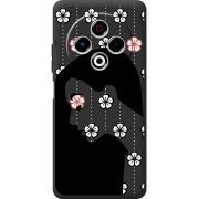 Чорний чохол BoxFace Tecno Spark 30 4G Flower Hair