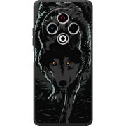 Чорний чохол BoxFace Tecno Spark 30 4G Wolf