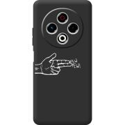 Чорний чохол BoxFace Tecno Spark 30 4G Pew Pew