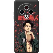 Чорний чохол BoxFace Tecno Spark 30 4G Атака Титанов Леви