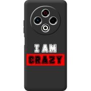 Чорний чохол BoxFace Tecno Spark 30 4G I'm Crazy