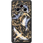 Чорний чохол BoxFace Tecno Spark 30 4G Ластівки