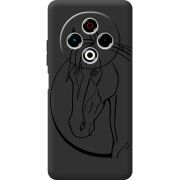 Чорний чохол BoxFace Tecno Spark 30 4G Horse