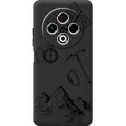 Чорний чохол BoxFace Tecno Spark 30 4G Mountains