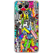 Чохол BoxFace Tecno Spark 30 Pro 4G Multicolored Inscriptions