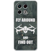 Чохол BoxFace Tecno Spark 30 Pro 4G Дрон Fly Around