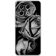 Чохол BoxFace Tecno Spark 30 Pro 4G Black and White Roses
