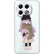 Прозорий чохол BoxFace Tecno Spark 30 Pro 4G Winter Morning Girl