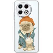 Прозорий чохол BoxFace Tecno Spark 30 Pro 4G Dog Coffeeman