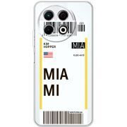 Прозорий чохол BoxFace Tecno Spark 30 Pro 4G Ticket Miami