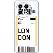 Прозорий чохол BoxFace Tecno Spark 30 Pro 4G Ticket London