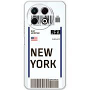 Прозорий чохол BoxFace Tecno Spark 30 Pro 4G Ticket New York