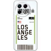 Прозорий чохол BoxFace Tecno Spark 30 Pro 4G Ticket Los Angeles