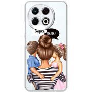 Прозорий чохол BoxFace Tecno Spark 30 Pro 4G Super Mama