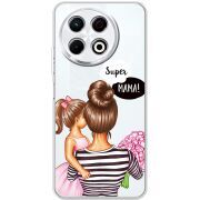 Прозорий чохол BoxFace Tecno Spark 30 Pro 4G Super Mama and Daughter
