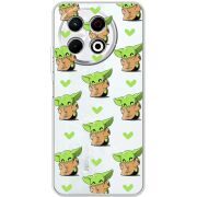 Прозорий чохол BoxFace Tecno Spark 30 Pro 4G Pattern Baby Yoda