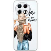 Прозорий чохол BoxFace Tecno Spark 30 Pro 4G Follow Your Dreams