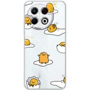 Прозорий чохол BoxFace Tecno Spark 30 Pro 4G Gudetama