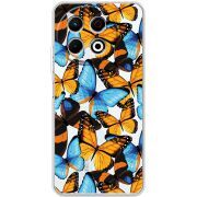 Прозорий чохол BoxFace Tecno Spark 30 Pro 4G Butterfly Morpho