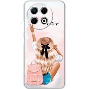 Прозорий чохол BoxFace Tecno Spark 30 Pro 4G Travel Girl