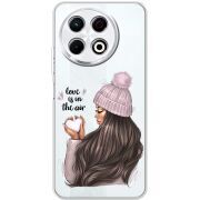 Прозорий чохол BoxFace Tecno Spark 30 Pro 4G love is in the air