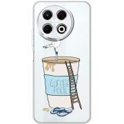 Прозорий чохол BoxFace Tecno Spark 30 Pro 4G Segull in Cofee Pool