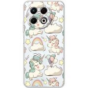 Прозорий чохол BoxFace Tecno Spark 30 Pro 4G Unicorns