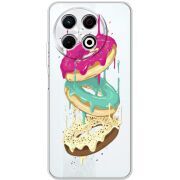 Прозорий чохол BoxFace Tecno Spark 30 Pro 4G Donuts