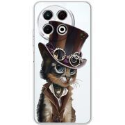 Прозорий чохол BoxFace Tecno Spark 30 Pro 4G Steampunk Cat