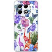 Прозорий чохол BoxFace Tecno Spark 30 Pro 4G Flamingo