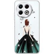 Чохол зі стразами Tecno Spark 30 Pro 4G Girl in the green dress