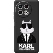 Чорний чохол BoxFace Tecno Spark 30 Pro 4G Cat in Black