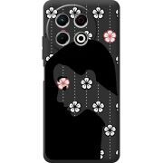 Чорний чохол BoxFace Tecno Spark 30 Pro 4G Flower Hair
