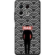 Чорний чохол BoxFace Tecno Spark 30 Pro 4G Man Pattern