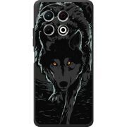 Чорний чохол BoxFace Tecno Spark 30 Pro 4G Wolf