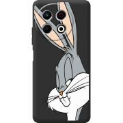 Чорний чохол BoxFace Tecno Spark 30 Pro 4G Lucky Rabbit