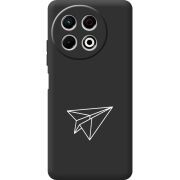 Чорний чохол BoxFace Tecno Spark 30 Pro 4G Paper Plane