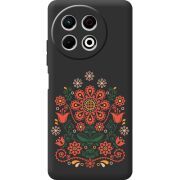 Чорний чохол BoxFace Tecno Spark 30 Pro 4G Ukrainian Ornament